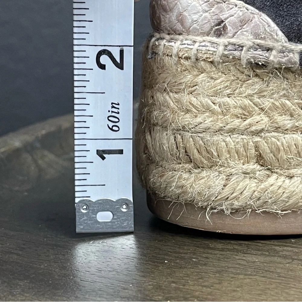 Rag & Bone Geneva Suede Wedge Lace Front Espadrilles Size‎ Women